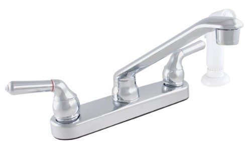 Ldr industries ldr 952 32425cp exquisite kitchen faucet, dual tulip handle, with for sale