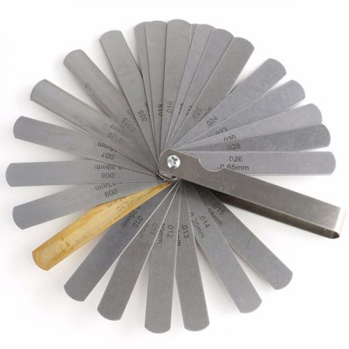 32 durable blade feeler guage set imperial metric dual marked with brass blade for sale