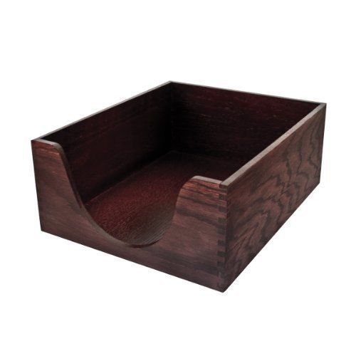 Carver Double Deep Wood Desk Tray, Legal Size, 16 x 11 x 5.5 Inches, Mahogany