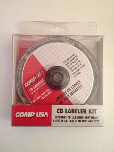 Comp USA CD Labeler Kit CD labeling Software and Applicator
