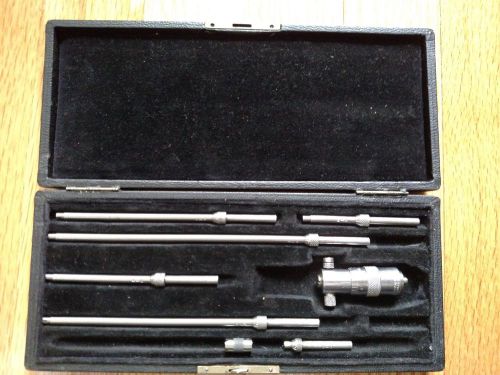 Vintage starrett depth micrometer gauge   2&#034; - 8&#034; for sale