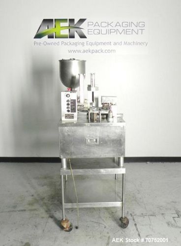 Used- Autoprod  Model 2000 Fil-N-Seal Rotary Cup Filler and Heat Sealer. Machine