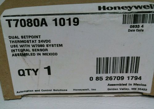 Honeywell T7080A1019 - DUAL SETPOINT ZONE THERMOSTAT WITH INTEGRAL SENSO