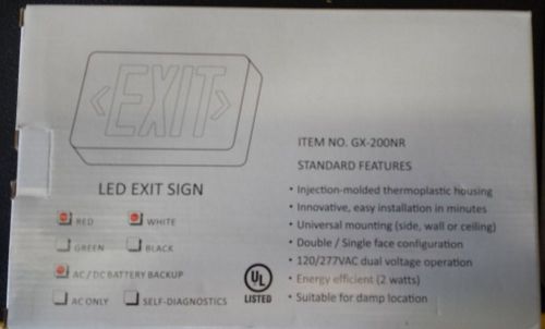 eTopLighting LED Exit Sign Emergency Light Lighting Emergency LED Light / Batter
