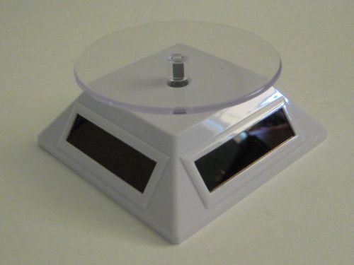 2PCS Solar Powered Rotating for Jewelry, Cell Phone, MP3 Display Turntable Plate