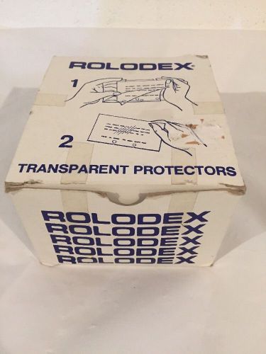 Genuine Rolodex 250 TP-35 Clear Transparent 3&#034; x 5&#034; Card Protectors FREE SHIP!!!