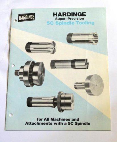 Hardinge ha-202 super-precision 5c spindle tooling brochure for sale