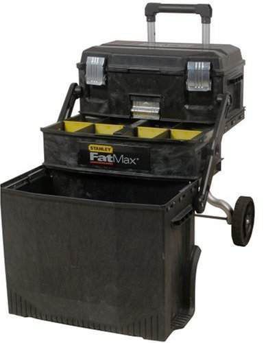 Stanley fatmax multi level mobile rolling workshop tool storage box on wheels for sale