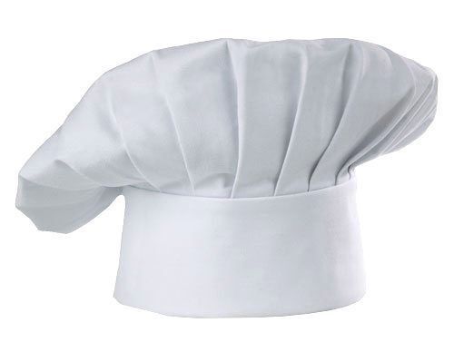 CHAT Chef Hat, White Velcro Closure One Size Traditional Chef Hat Cooking Supply