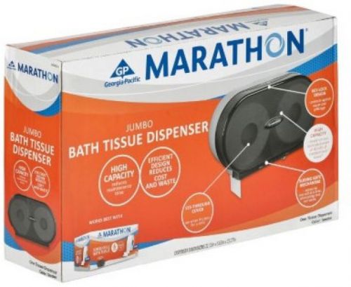 Marathon - Tissue Dispenser, Jumbo Bath, Smoke - 6,000 Sheets Capacity