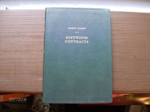 SOFTWOOD CONTRACTS RARE BOOK PUB 1957 SWEDEN H/C 240 PGS BY ALARIK ULLMAN