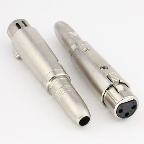 Adaptors 3-Pole XLR Female to 6.35mm 1/4&#034; Female Jack plug for DJ Headphones
