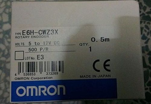 1PC OMRON  rotary encoder E6H-CWZ3X 500/R hollow shaft OD40mm NEW In Box