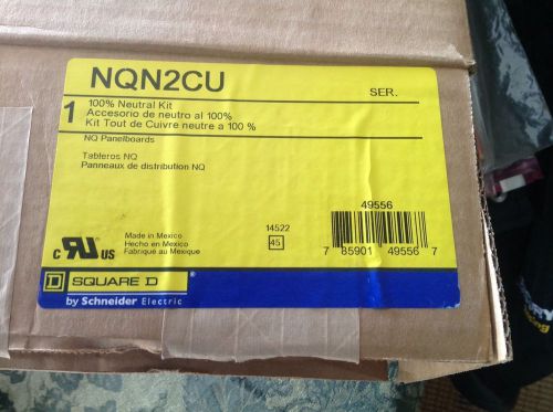 New Square D 100 % neutral kit NQN2CU  for use with NQ panels
