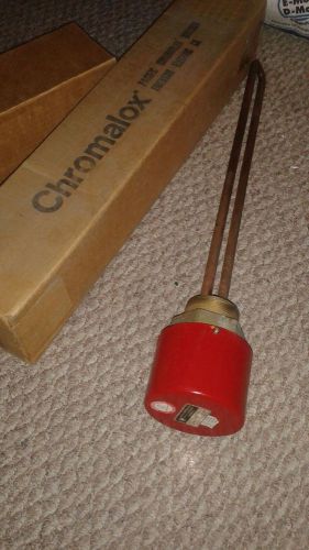 Chromalox  mt-220a 1ph  240v  2kw immersion screw plug in heater element- *new* for sale