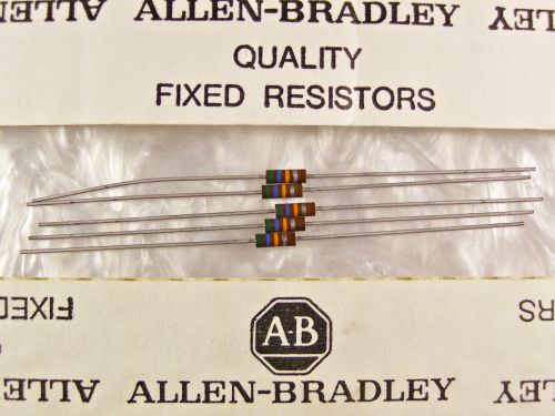 10 Allen Bradley 56k ohm 1/4W Carbon Comp Resistors NOS +/-10%