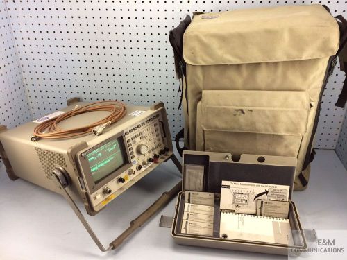 8921A HP AGILENT CELL SITE TEST SET WITH COVER CASE RF CABLE + NORTEL SW