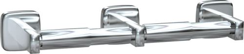 Double Surface Mounted Toilet Tissue Holder Stainless Steel Satin Stainless Stee