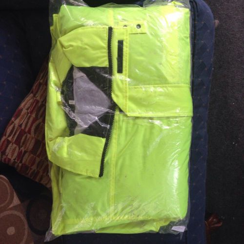 Yellow High Vis Safety Parka