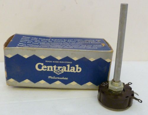 Vintage Centralab Rotary Switch, V-126, 400 Ohm, NIB + Papers