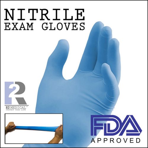 900 Nitrile Gloves First Aid Safety Non Allergy Latex Professional Size: Large