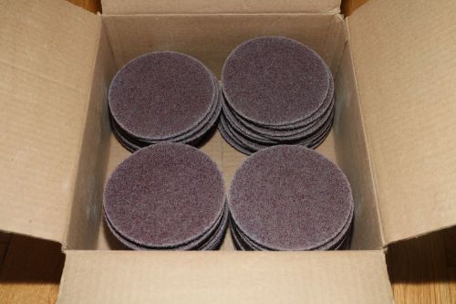 (50) Scotch-Brite SL 4-1/2” 4.5” Surface Conditioning Disc Hook &amp; Loop A Course