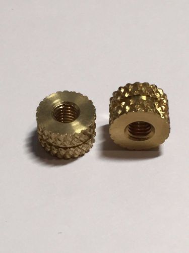 20pcs of m5*7mm(l)*11mm (d) brass knurled nuts threaded insert high quality for sale