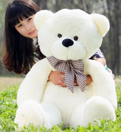 Teddy bear doll doll birthday gift plush toys for children -120cm white