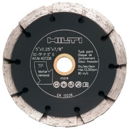 Hilti DC-TP Tuck point Diamond Blade 4.5&#034; Premium Dry Cutting Mortar Removal x2