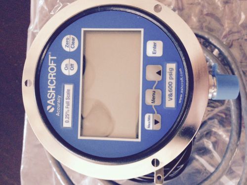 Ashcroft digital gauge v&amp;600 psig for sale