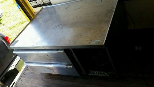 Refrigerated equipment stand/prep table. Kairak Mfg, 2 drwrs