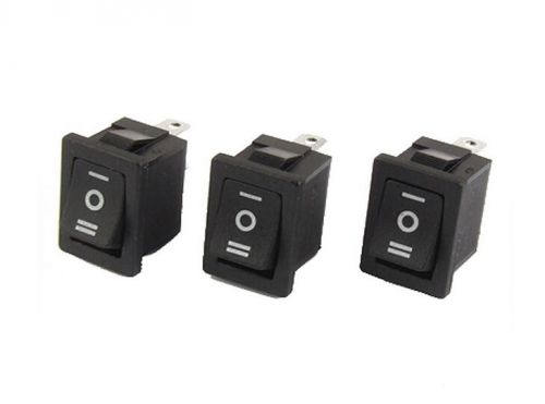 3xAC 6A/250V 10A/125V 3Pin SPDT ON/OFF/ON 3 Position Snap in Boat Rocker Switch