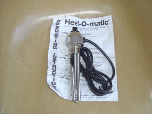 Heet O Matic Model 305 Ulant Immersion Heater with Theromstat 1100W 115V AC
