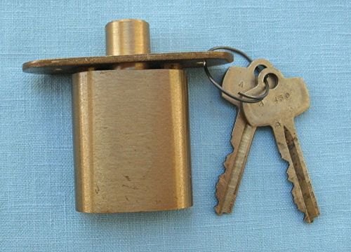 New Old Stock All Brass Best Pop up Style lock and 2 keys