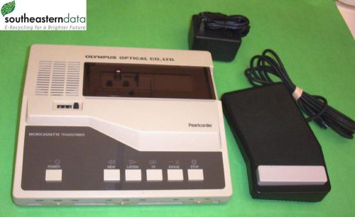 Olympus Pearlcorder Cm100 Transcriber Transcription Machine Microcassette