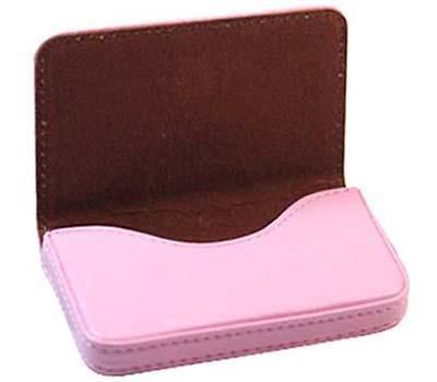 Leatherette Business Name Card Holder Wallet Box Case B37P
