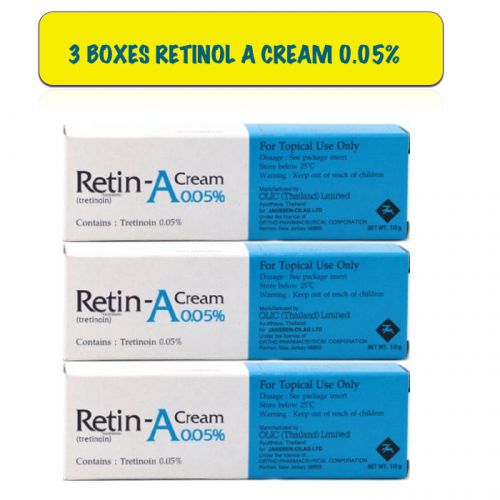 3x10g Retin Retinol Vitamin A Cream Acne Wrinkle Pigmentation Anti Aging 0.05%