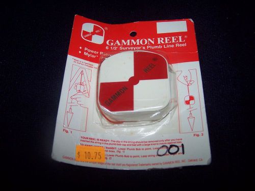 New gammon reel for plumb bob, surveying, retractable string for sale