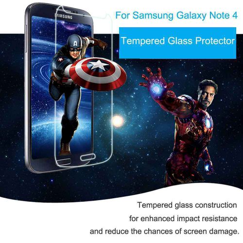 Tempered glass screen protector for samsung note4 2.5d premium hard popular for sale