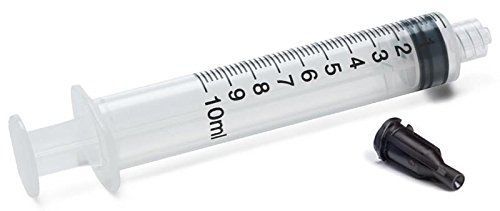 Cml supply dispensing syringes 10cc / 10ml pack of 10 with tip caps 911-010 for sale