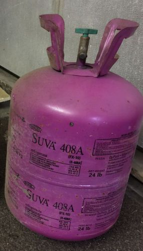 DuPont SUVA R-408A Refrigerant 24LB PARTIAL TANK WEIGHS 14LBS FREE SHIPPING