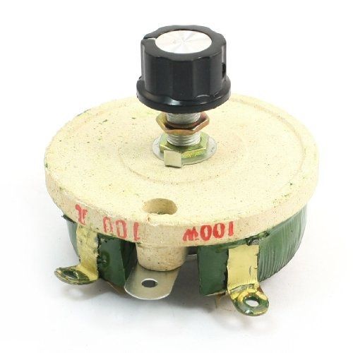 100w 100 ohm ceramic wirewound potentiometer rotary resistor rheostat for sale
