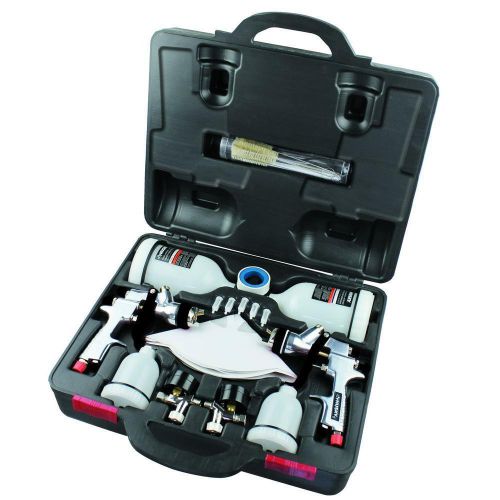 Husky hvlp &amp; standard gravity feed spray gun kit paint sprayer auto car air tool for sale