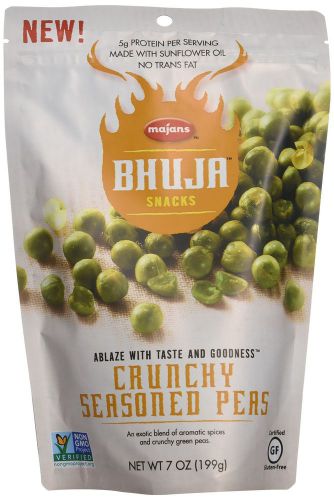 Bhuja Crunchy Seasoned Peas 7 Ounce (Pack of 6)
