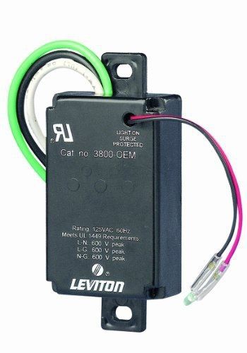 Leviton 3800-OEM 120 Volt AC, 2 Pole, 3 Wire, Equipment Cabinet SPD Surge