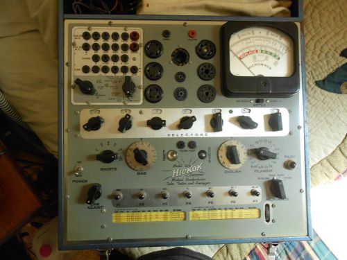 HICKOK 534 TUBE TESTER &amp;  MODEL CA-4 COMPACTRON ADAPTER - ORIG. MANUAL - WORKING