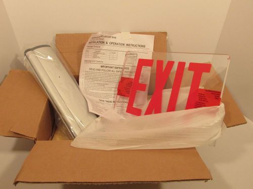 NOB Surface Mount LED EXIT Sign A/C 120v w/installation/operation instructions