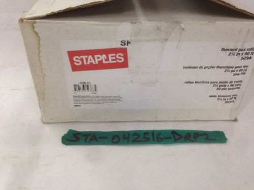 Staples Thermal POS Rolls -  2-1/4&#034; x 80&#039; - 50/Pack - 18226-CC