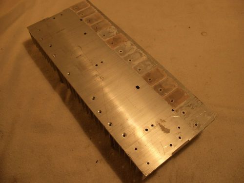 Large aluminum heatsink 12.25x4 7/8x 2 inches 1lb 13oz