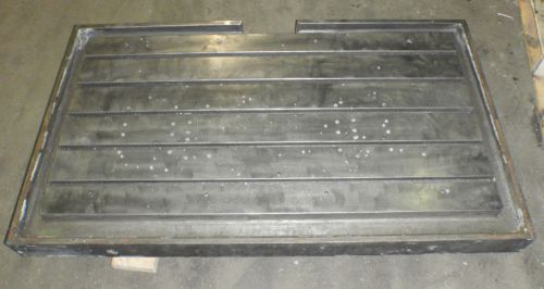 57.375&#034; x 37.25&#034; x 7&#034; steel welding table cast iron layout plate_t-slot_jig for sale